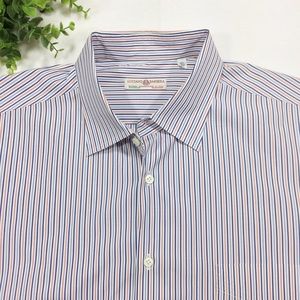 ❌SOLD Luciano Barbera Button Down Cotton Striped